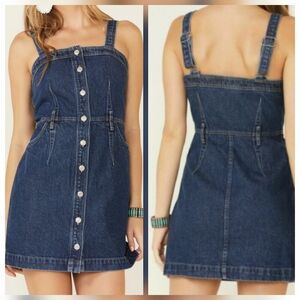 Levi's Blue Denim Midi Dress